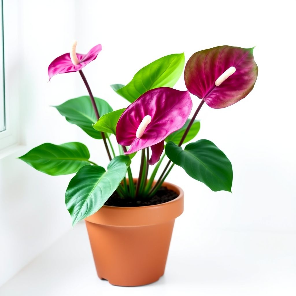 Anthurium Purple Flower Seeds for Planting - Rich Decorative Blooms