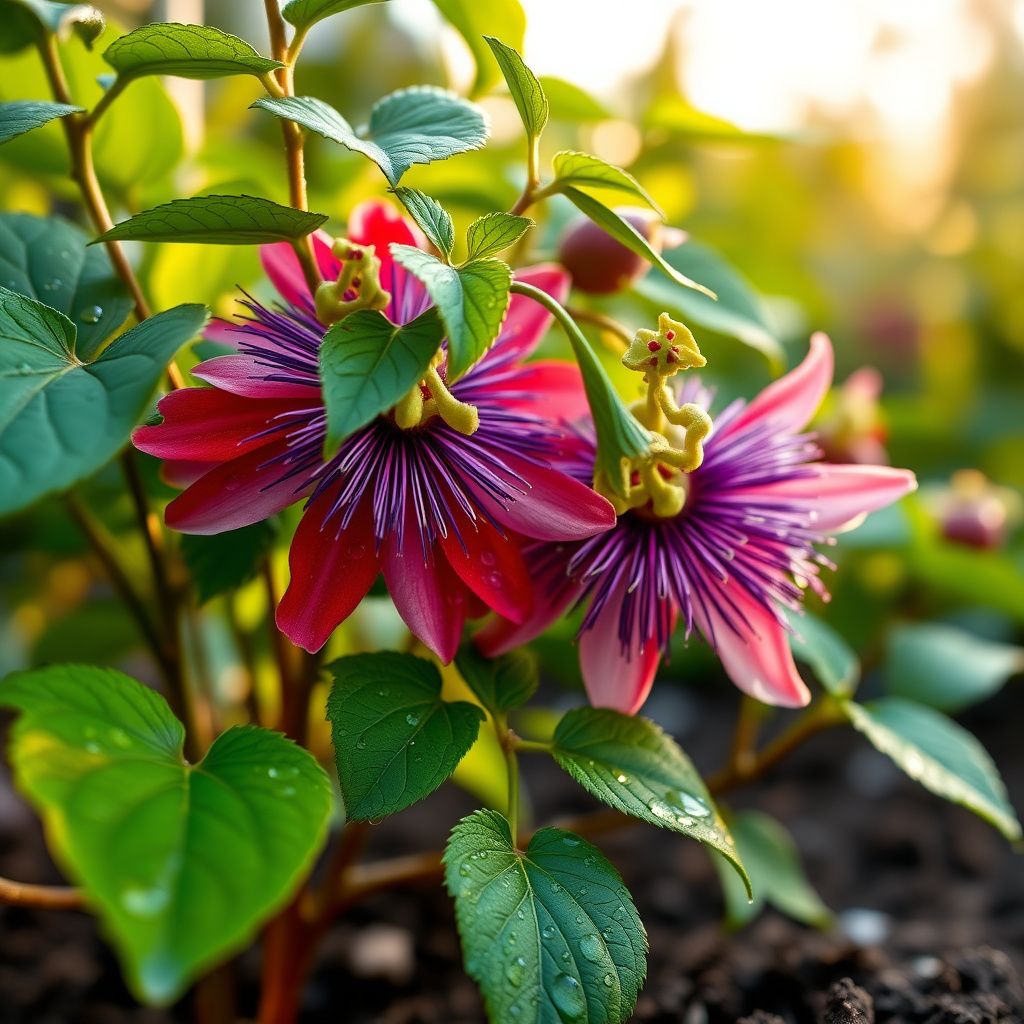 Mixed Color Passion Flower Seeds for Home Garden Vines with Exotic Blooms