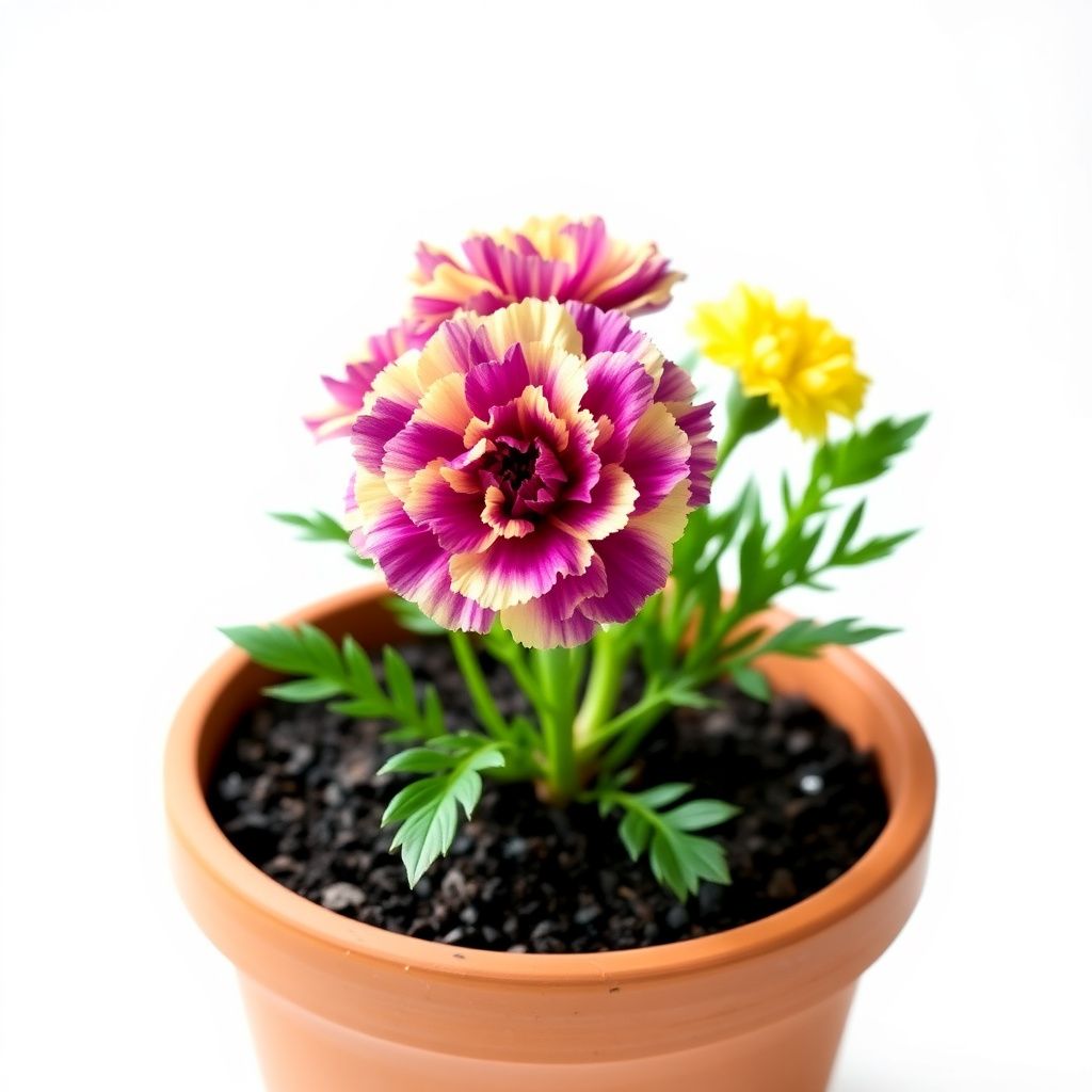 Yellow Purple Carnation Flower seeds for Planting - Premium Quality, Heirloom & GMO Free Seeds for Home Garden