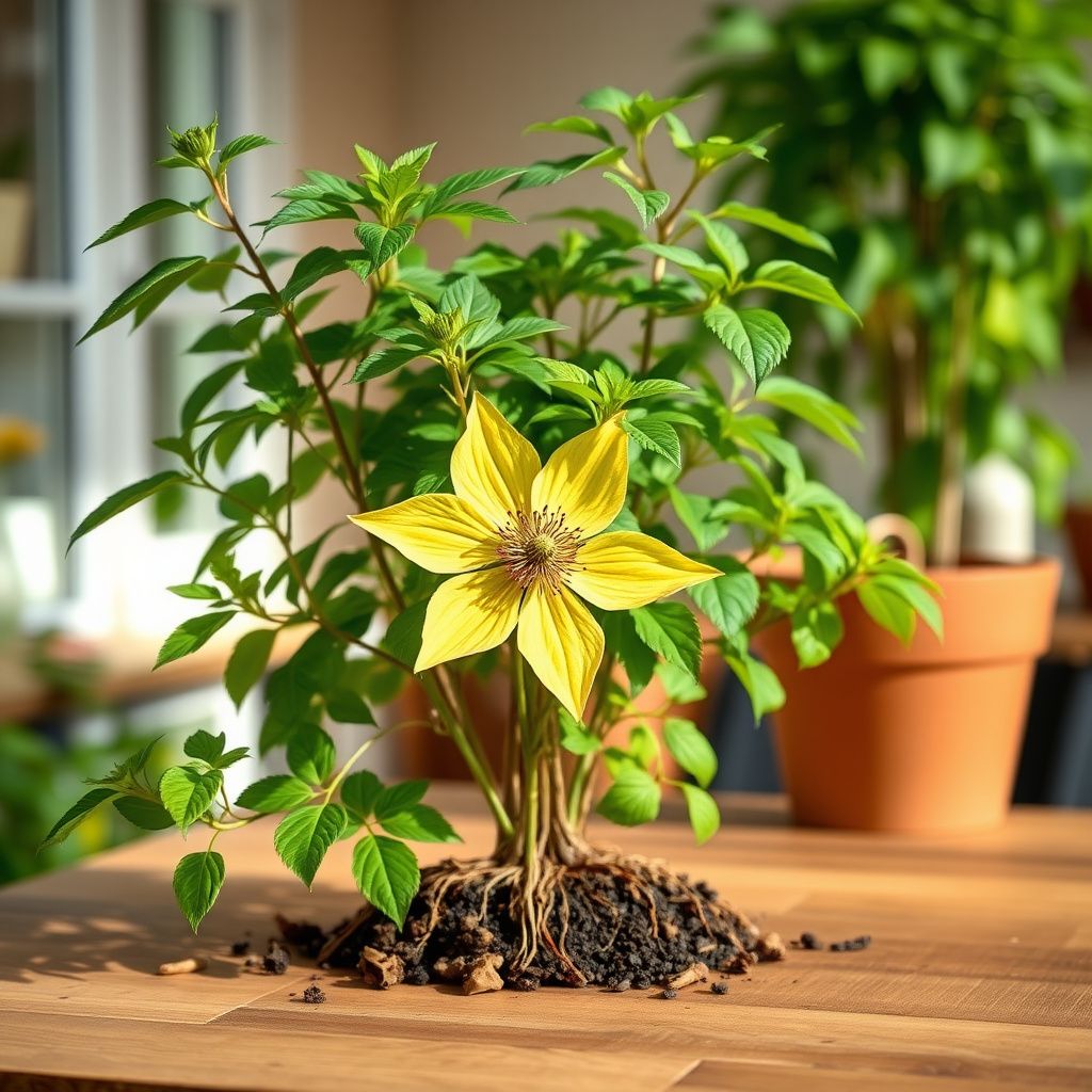 Yellow Purple Clematis Flower seeds for Planting - Pollinator Friendly, Heirloom & GMO Free Seeds for Home Garden