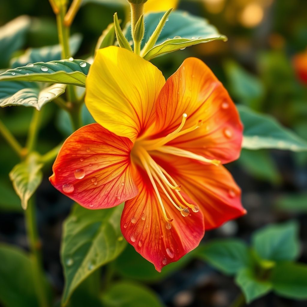 Yellow Red Abutilon Flower seeds for Planting - Low Maintenance, Heirloom & GMO Free Seeds for Home Garden