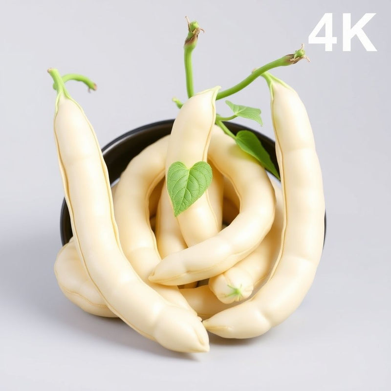 White Bush Bean Seeds for Home Planting