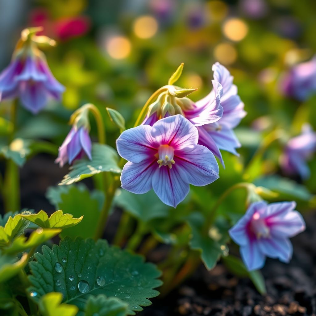 Aquilegia Flower Seeds for Planting - Light Blue & Pink