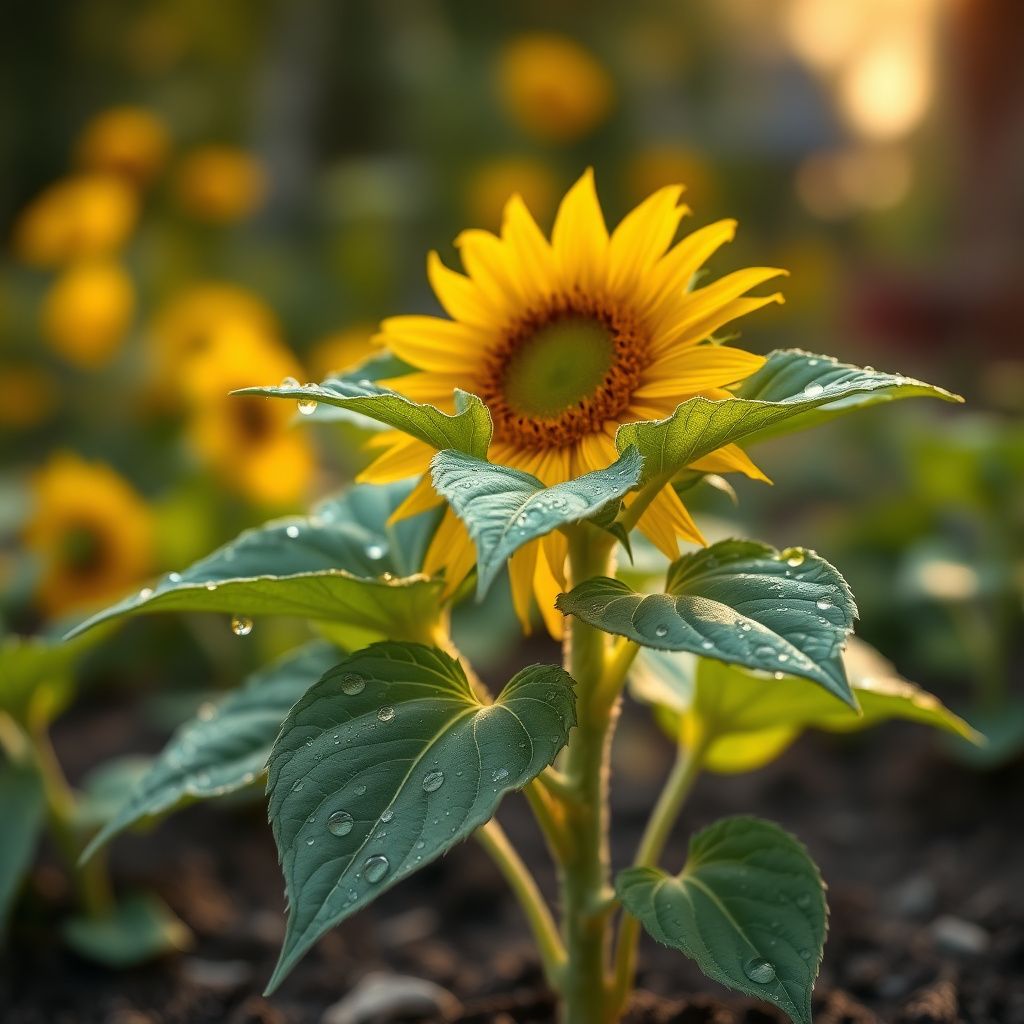 Heirloom Sunflower "Zwerg Sunspot" Seeds for Compact, Bright Blooms