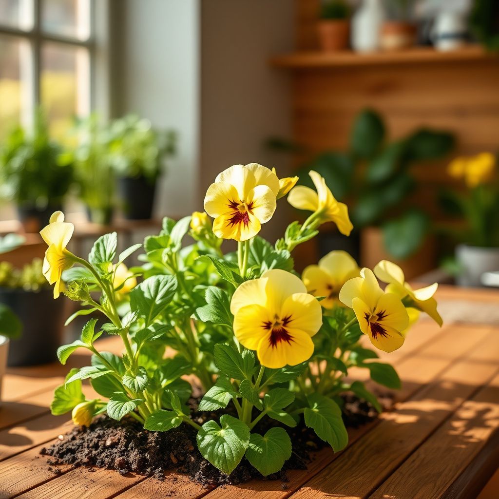 Yellow White Pansy Flower seeds for Planting Seasonal Bloomer Heirloom & GMO Free Seeds for Home Garden 
 
 Sale