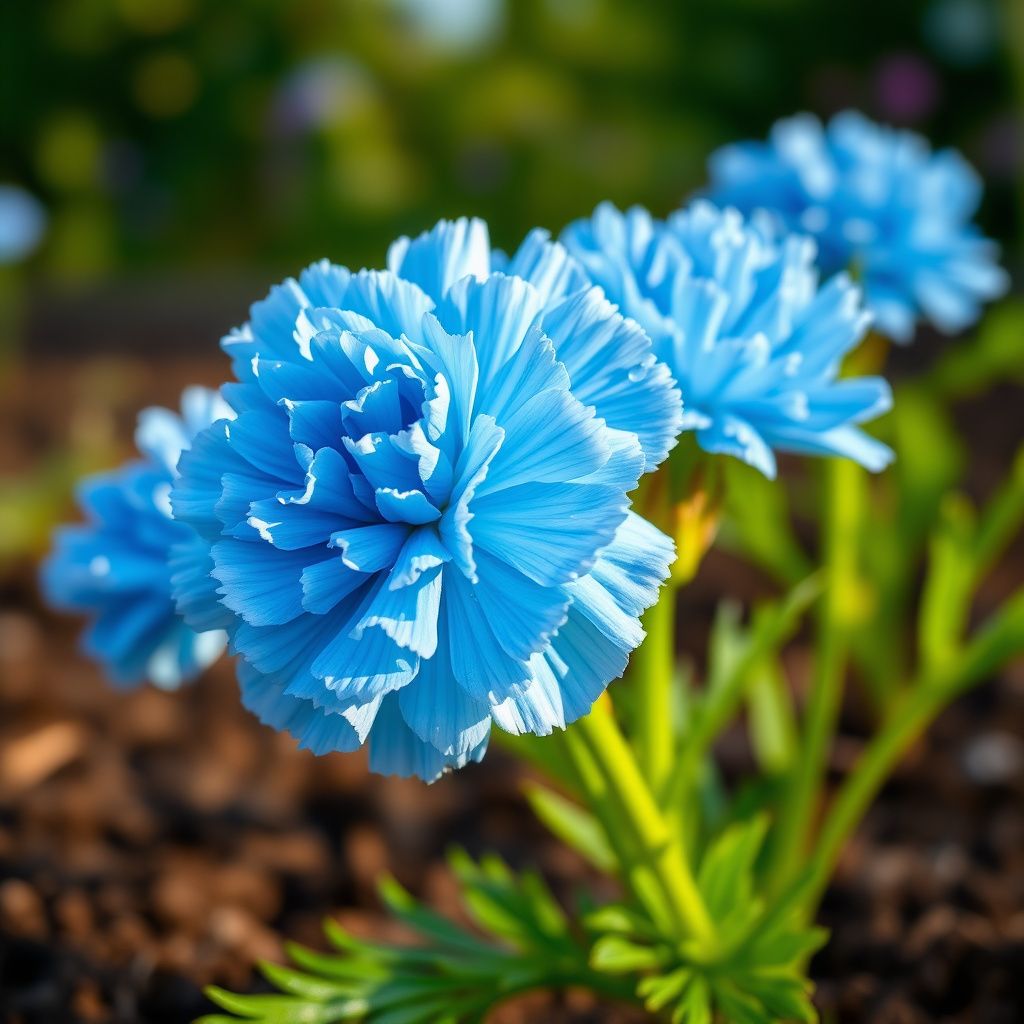 Sky Blue Carnation Flower seeds for Planting Bright Blooms Heirloom & GMO Free Seeds for Home Garden