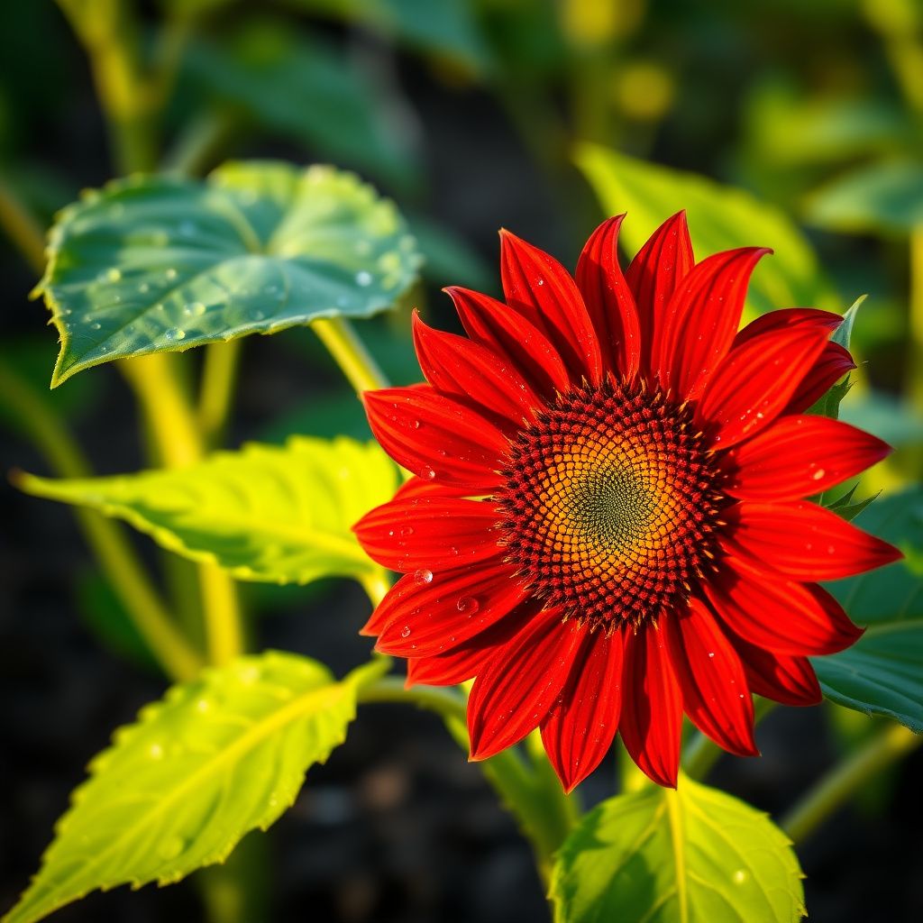 Maroon Sunflower Flower seeds for Planting - Pollinator Friendly, Heirloom & GMO Free Seeds for Home Garden
