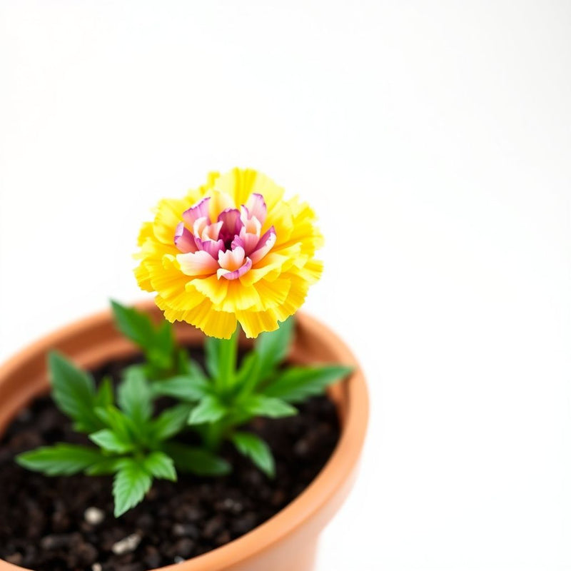 Yellow Purple Carnation Flower Seeds for Planting  Ideal for Garden Beautification and Vibrant Floral Displays