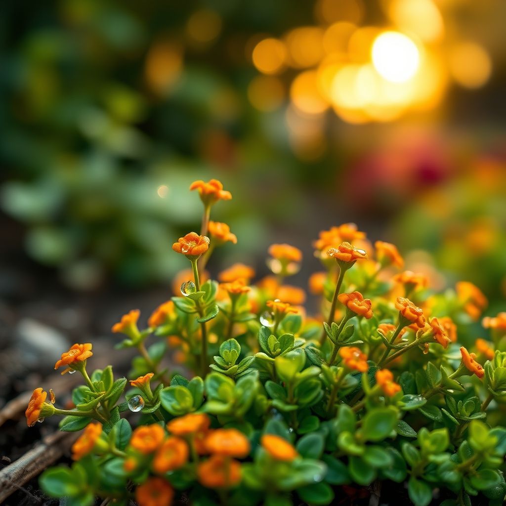Orange Creeping Thyme Seeds – Heirloom, Non-GMO, High Germination Organic Garden Seeds for Drought-Tolerant Ground Cover & Landscaping