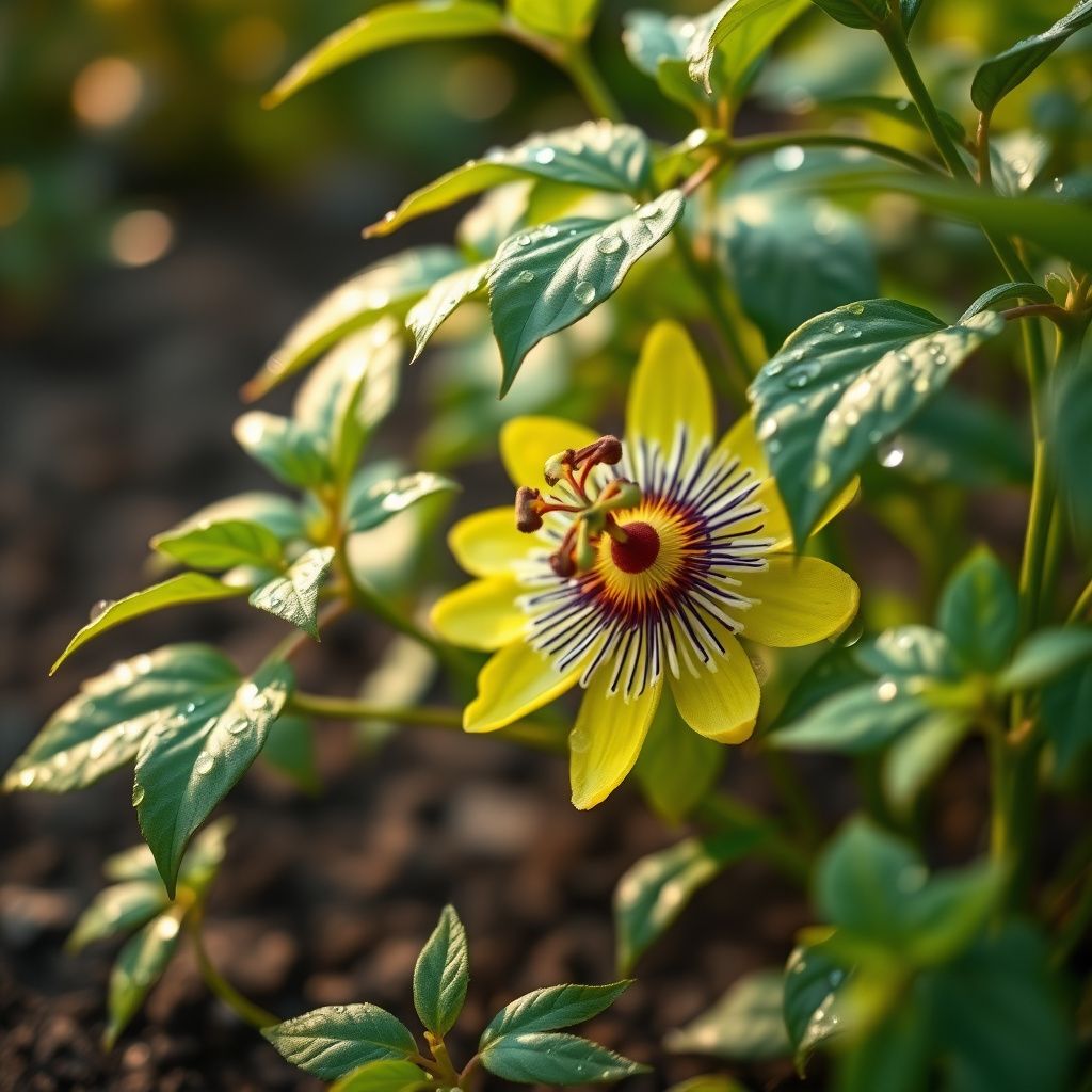 Yellow Passion Flower seeds for Planting - Perfect for Borders, Heirloom & GMO Free Seeds for Home Garden