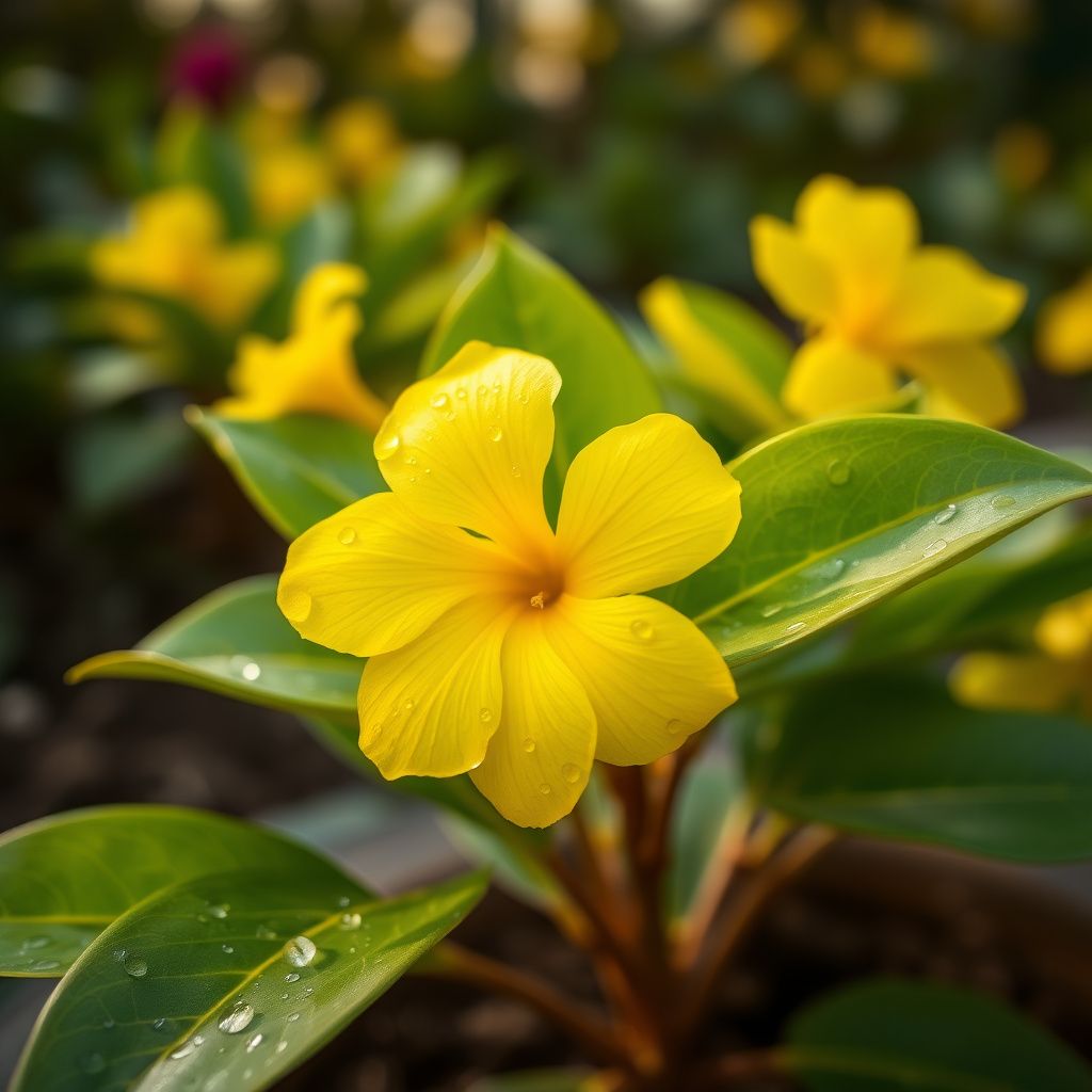 Yellow Allamanda Seeds for Planting  Perfect for Adding a Tropical Touch to Gardens and Green Spaces
