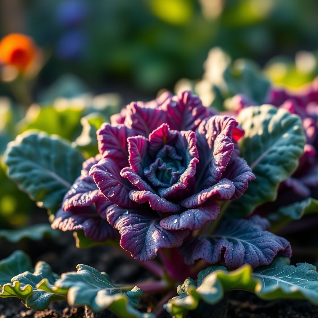 Purple Kale Flower seeds for Planting Easy to Grow Heirloom & GMO Free Seeds for Home Garden 
 
 Sale