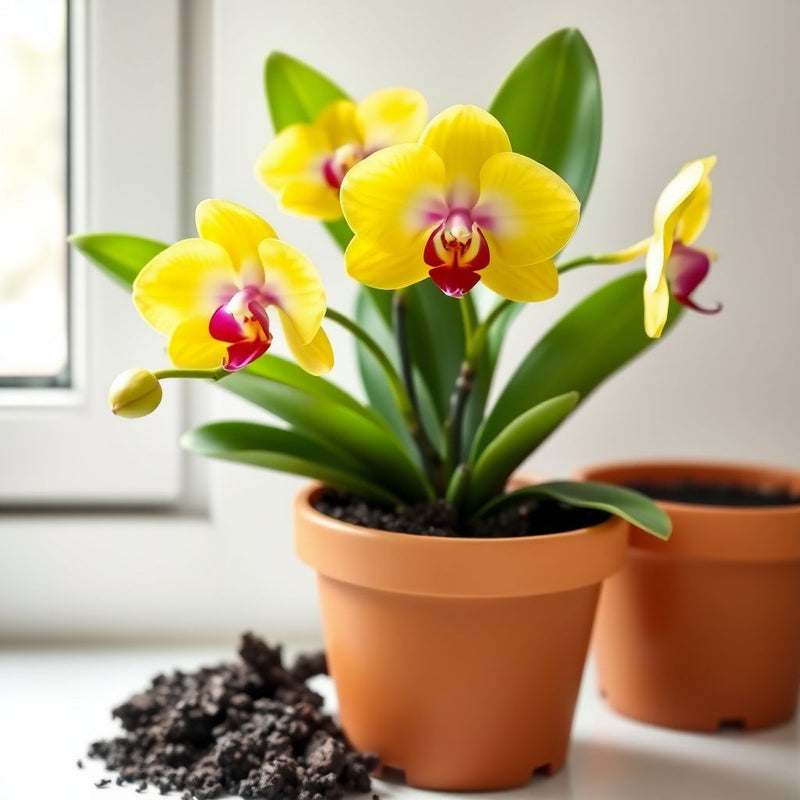 Yellow Pink Phalaenopsis Orchid Flower seeds for Planting Shade Tolerant Heirloom & GMO Free Seeds for Home Garden 
 
 Sale