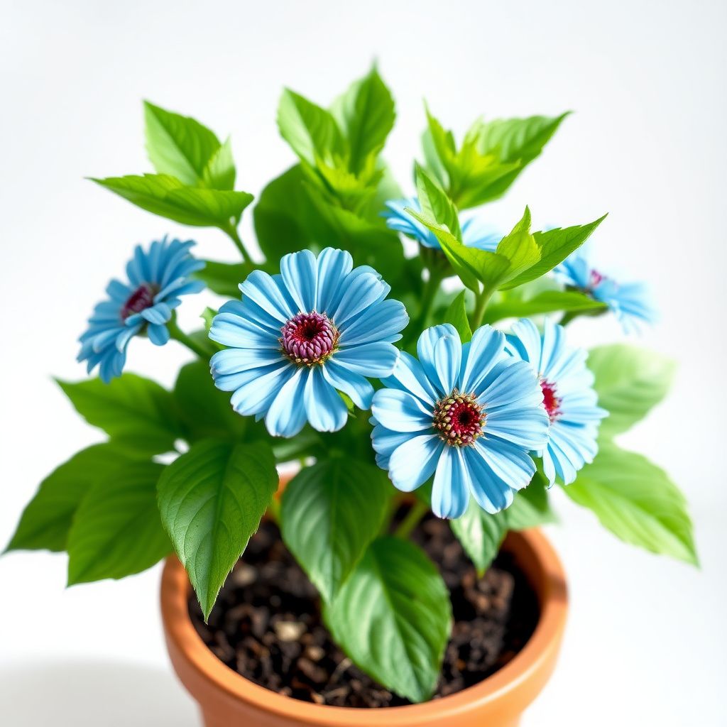 Sky Blue Zinnia Flower Seeds for Home Garden Growing and Seasonal Color Display