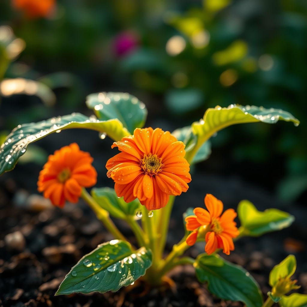 Orange Ice Flower Seeds for Cool, Orange Blooms