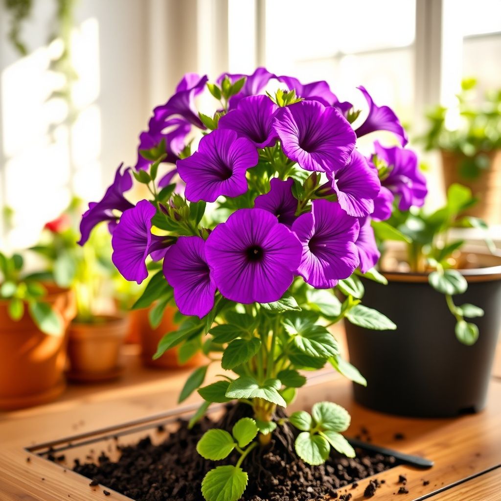 Multi-Flowered Double-Petal Petunia Seeds  Light Violet for Planting