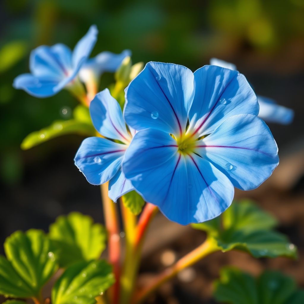 Sky Blue Univalve Geranium Flower seeds for Planting Low Maintenance Heirloom & GMO Free Seeds for Home Garden