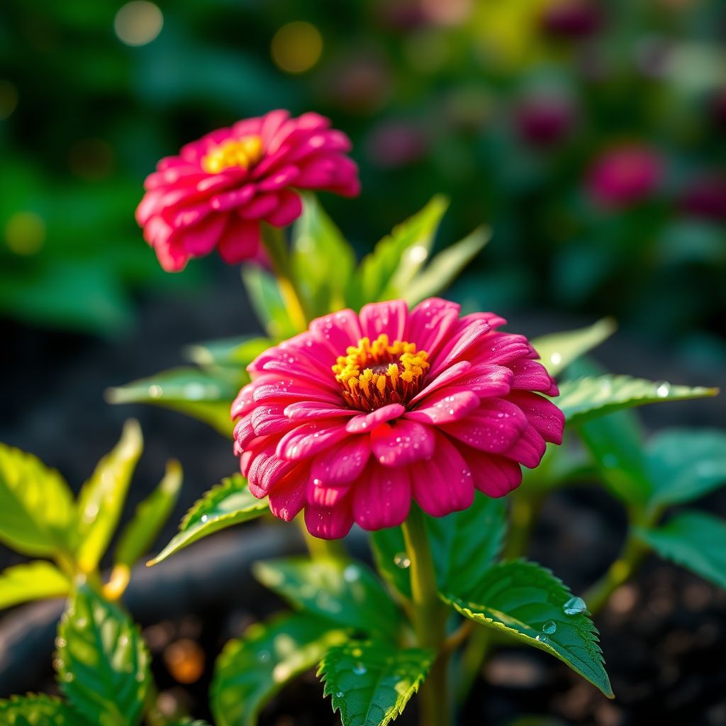 Zinnia Flower Seeds in Deep Pink for Bright and Vibrant Gardens