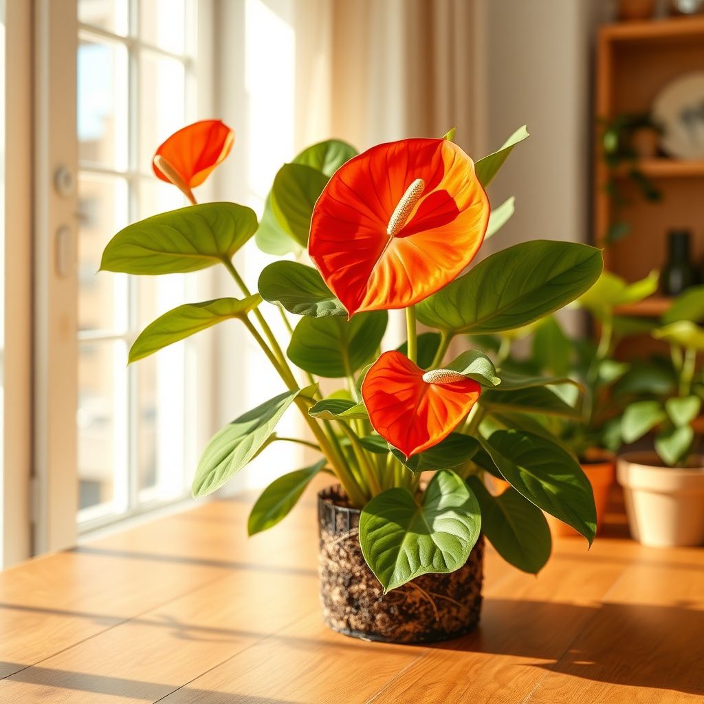 Anthurium Orange Flower Seeds for Planting Warmth