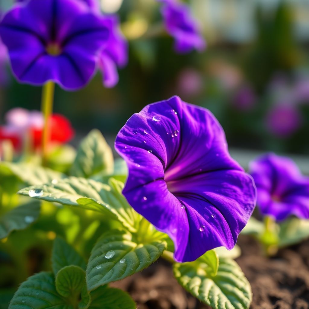 Deep Blue Petunia Flower Seeds for Planting Heirloom NONGMO Easy to Grow Garden Blooms 
 
 Sale