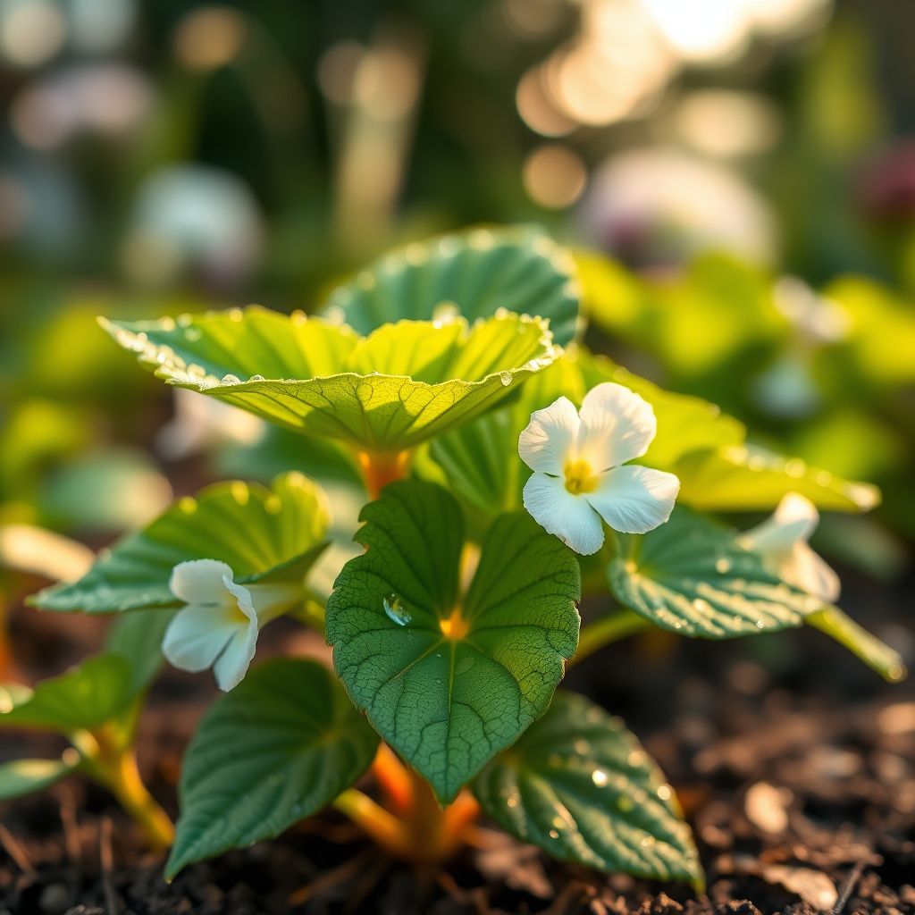 Begonia White Flower seeds for Planting - Wildflower Mix, Heirloom & GMO Free Seeds for Home Garden