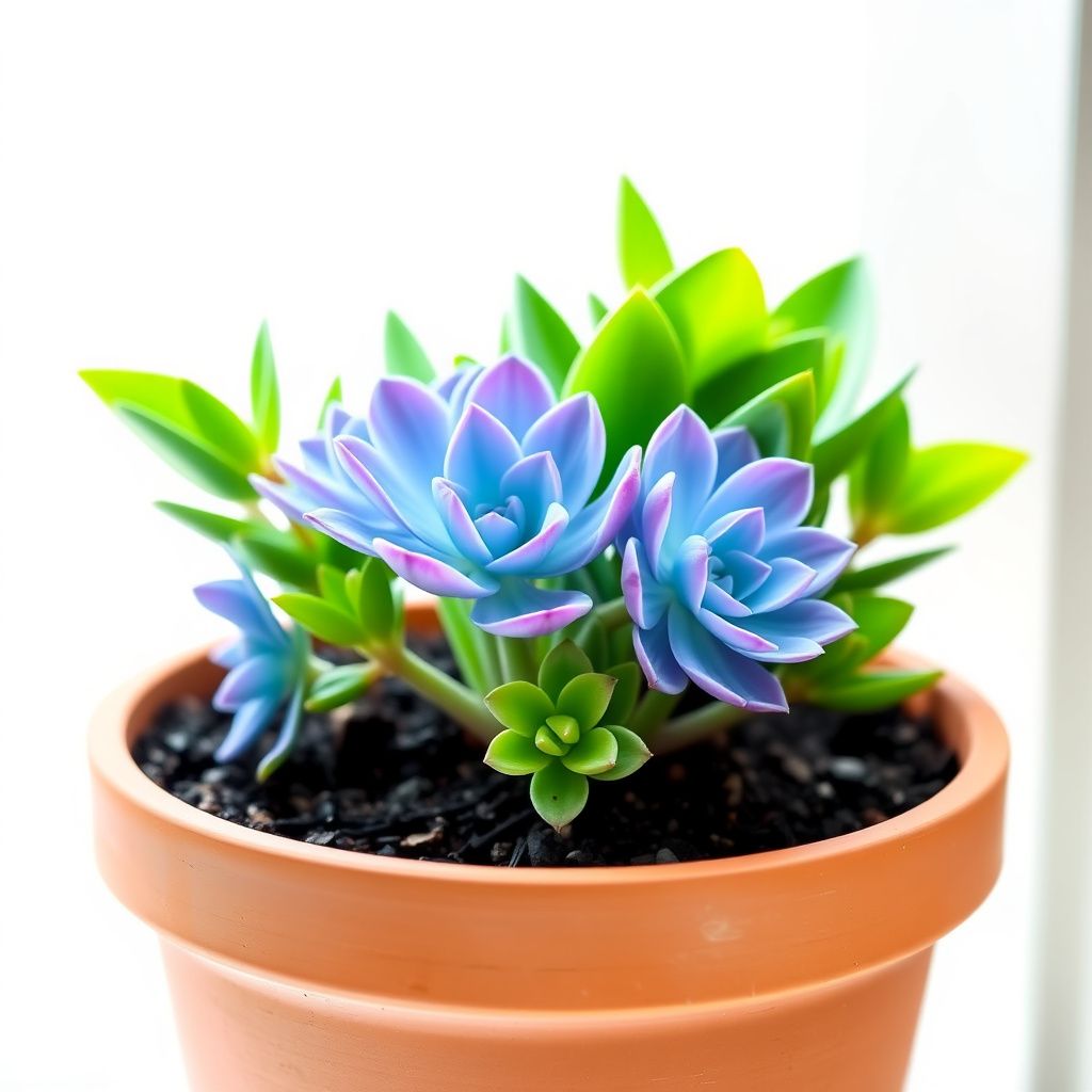 Blue & Purple Succulent Flower Seeds for Planting - Easy Grow Garden Seeds