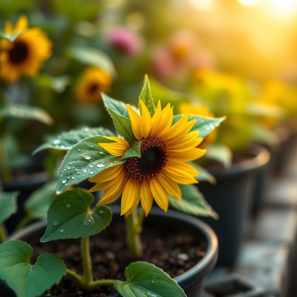 Miniature Sunflower Seeds for Planting Helianthus Annuus home garden small pots