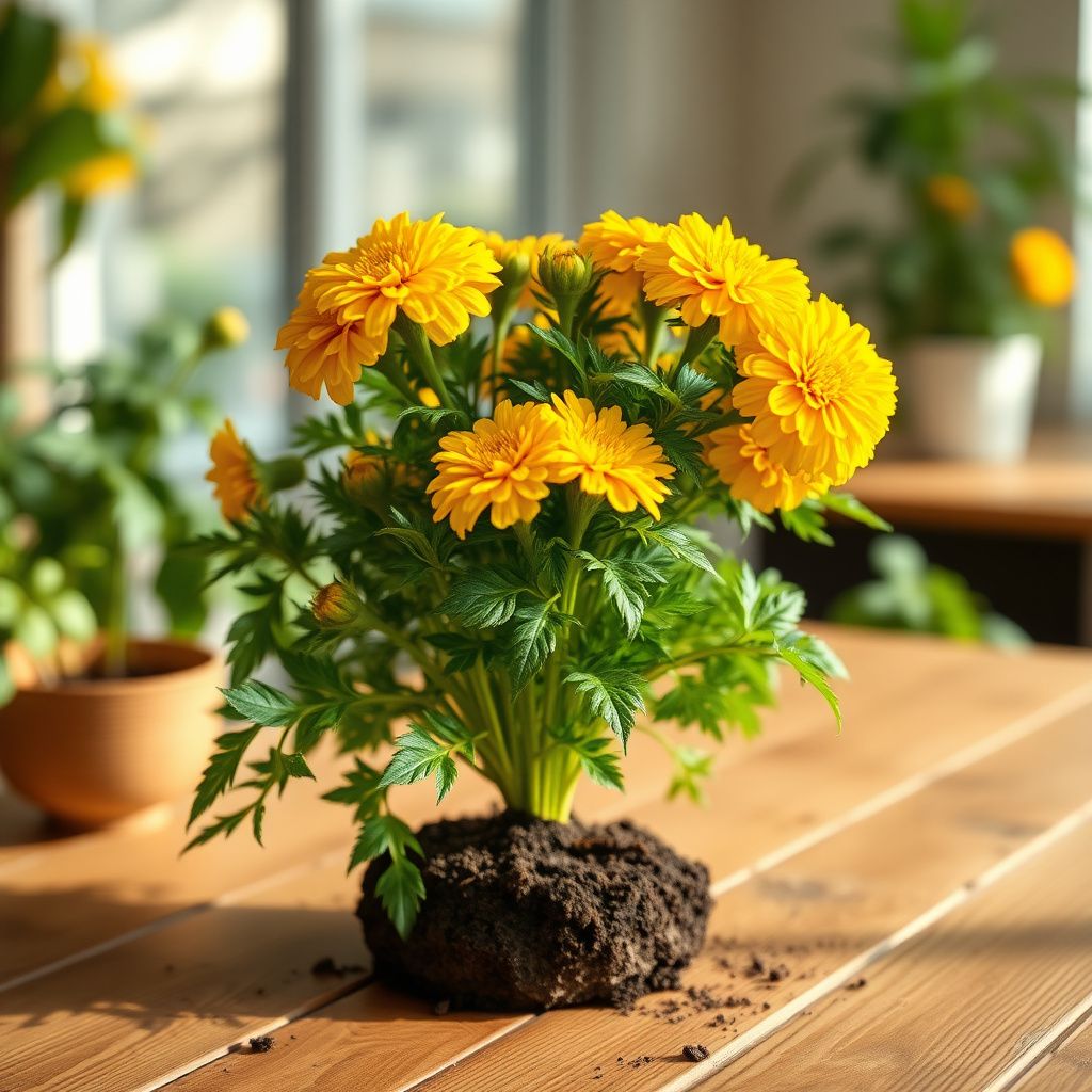 Yellow Marigold Flower Seeds for Vibrant Planting and Gardening