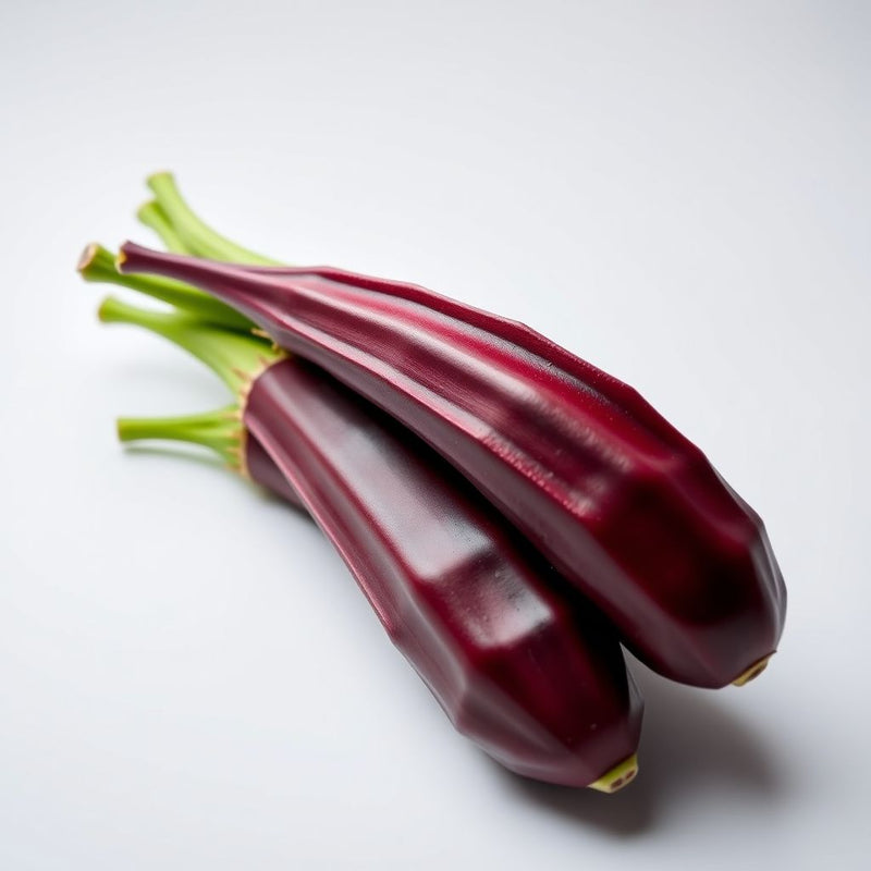 Maroon Red Okra Seeds for Easy Planting