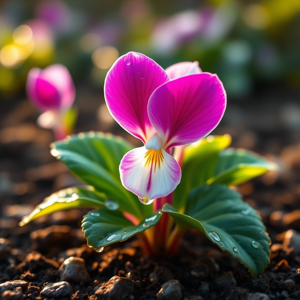 Cyclamen Flower Seeds for Planting - Purple & White | Beautiful Seasonal Blooms