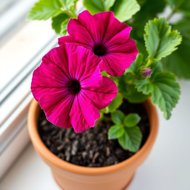 Dark Pink Black Geranium Flower Seeds for Planting - Vibrant and Elegant
