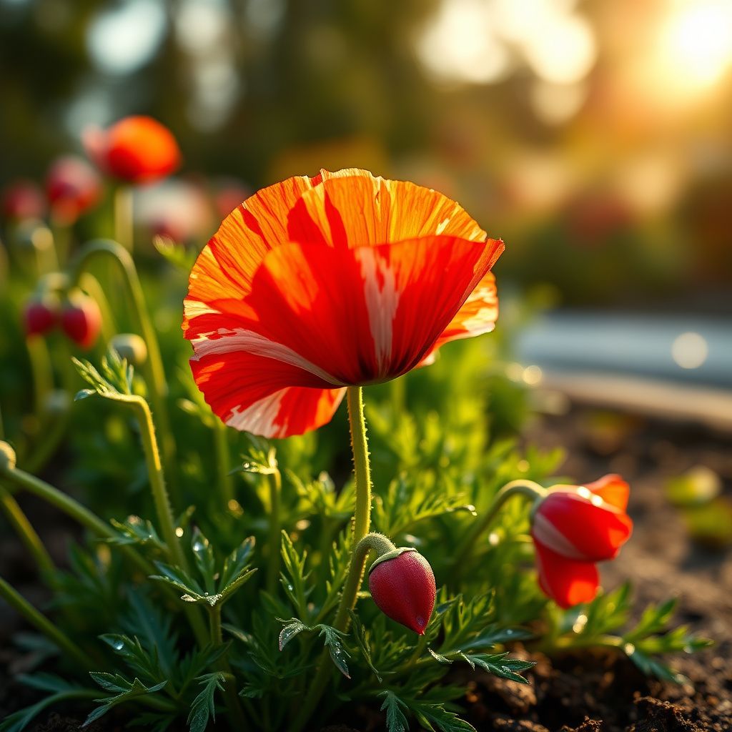 Danish Flag Poppy Seeds for Stunning Red & White Flowers