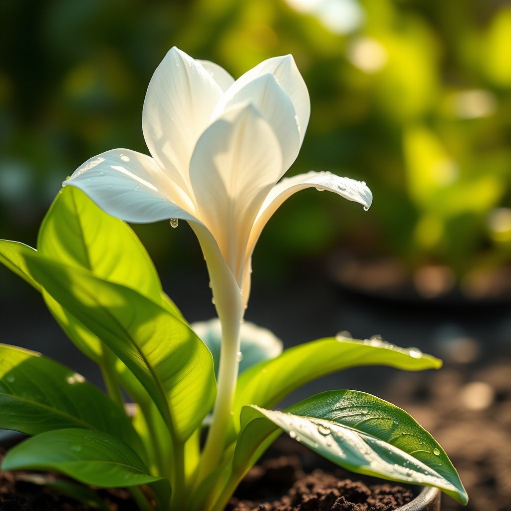 White Etlingera Elatior Flower Seeds for Planting  Tropical Beauty