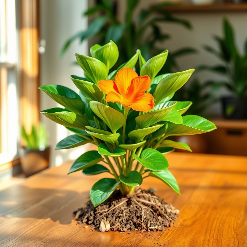 Adenium Obesum Orange Flower seeds for Planting - Seasonal Bloomer, Heirloom & GMO Free Seeds for Home Garden