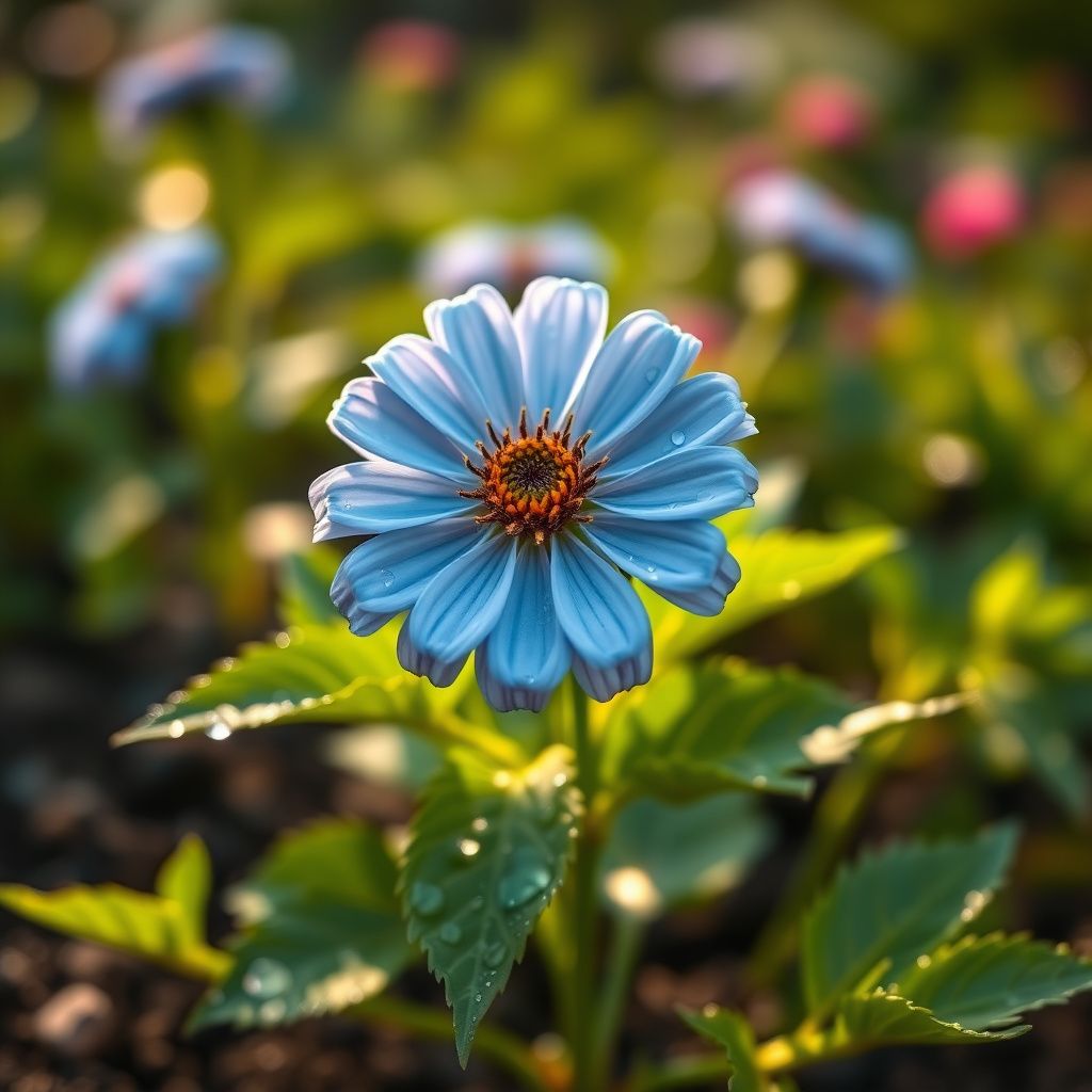Zinnia elegans Sky Blue Flower Seeds for Home Garden Growing and Landscape Use