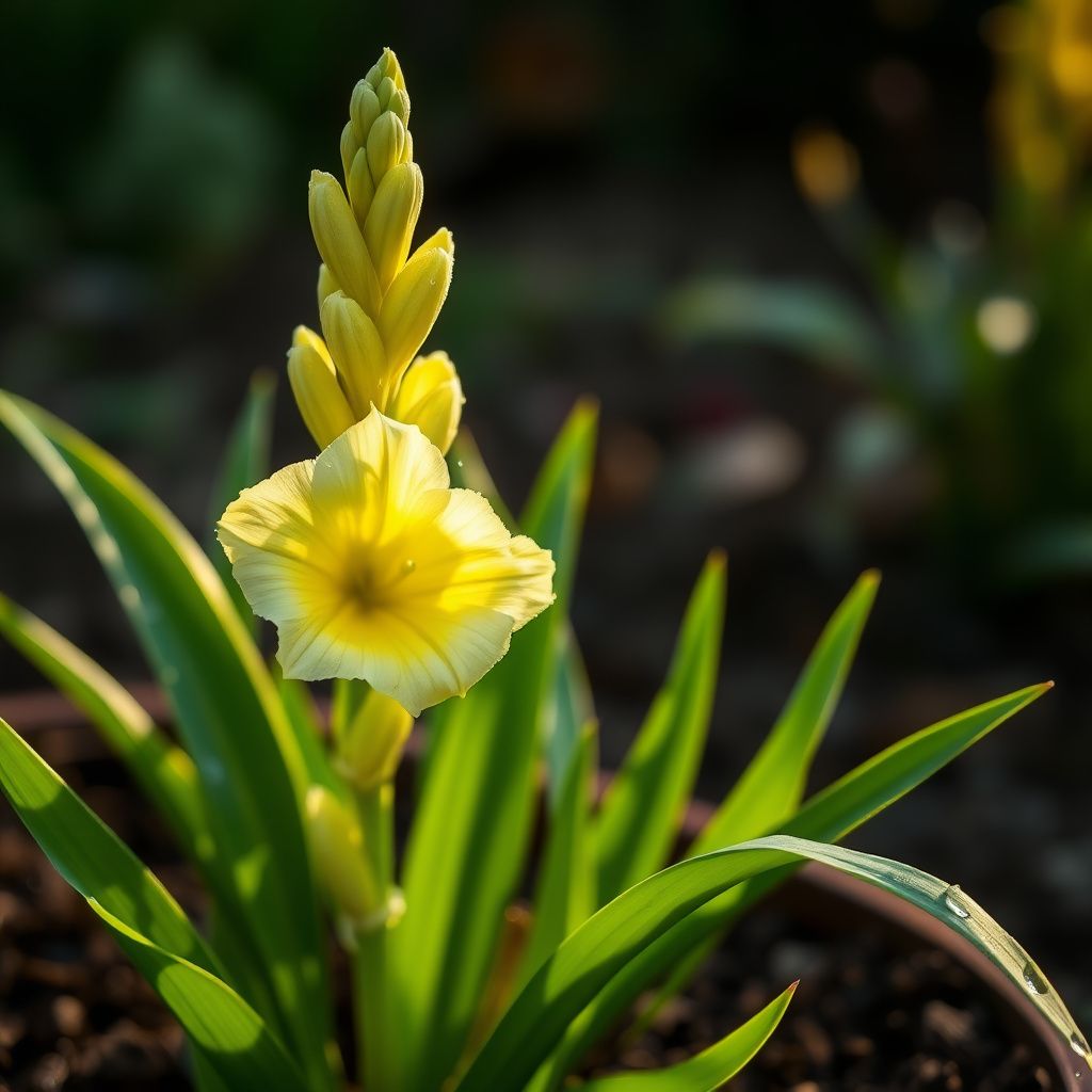 Yellow White Gladiolus Flower seeds for Planting Compact Growth Heirloom & GMO Free Seeds for Home Garden