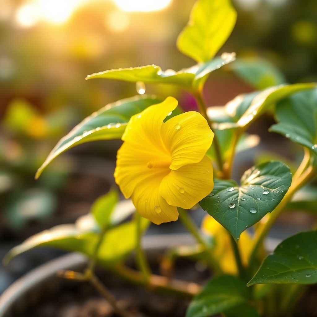 Yellow Thunbergia Flower Seeds for Easy Planting
