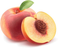 Ripe yellow peach fruit close-up