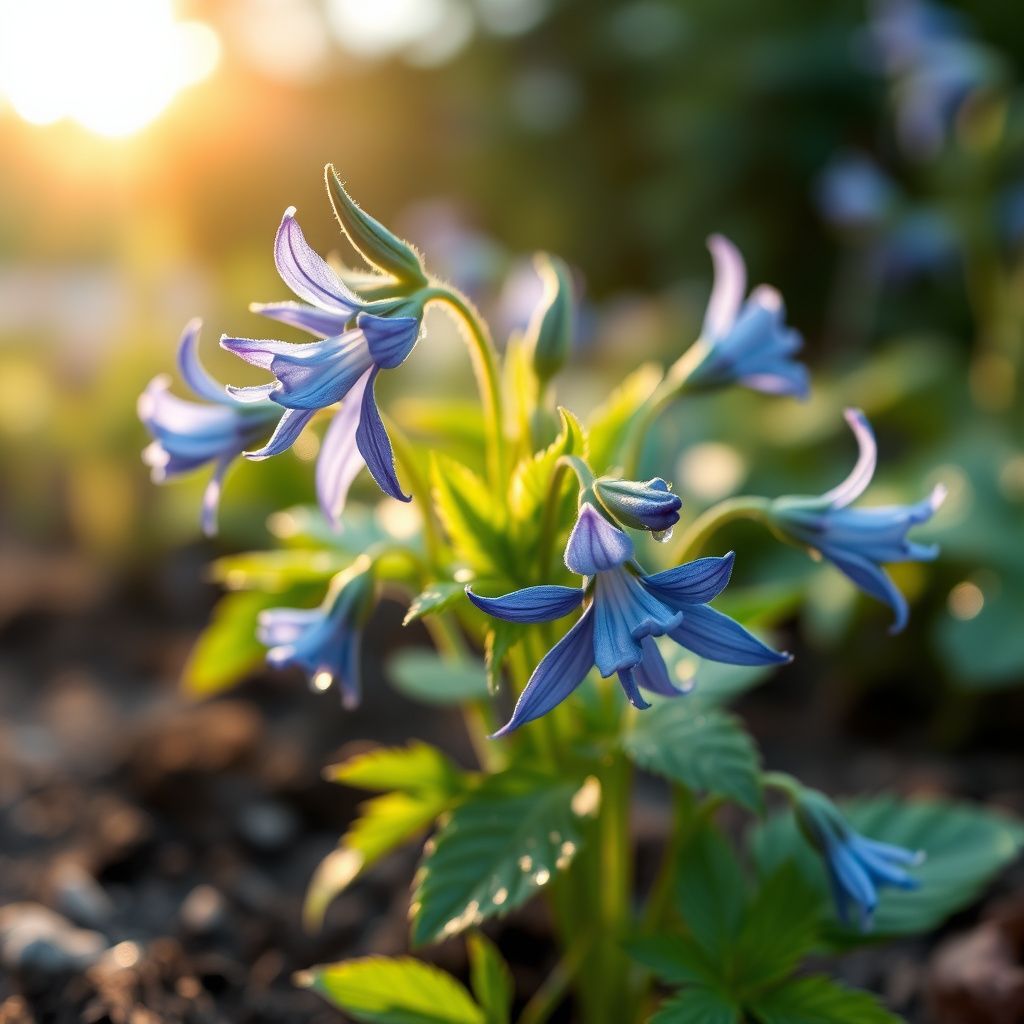Aquilegia Blue Star Columbine Seeds for Unique Blue Flowers