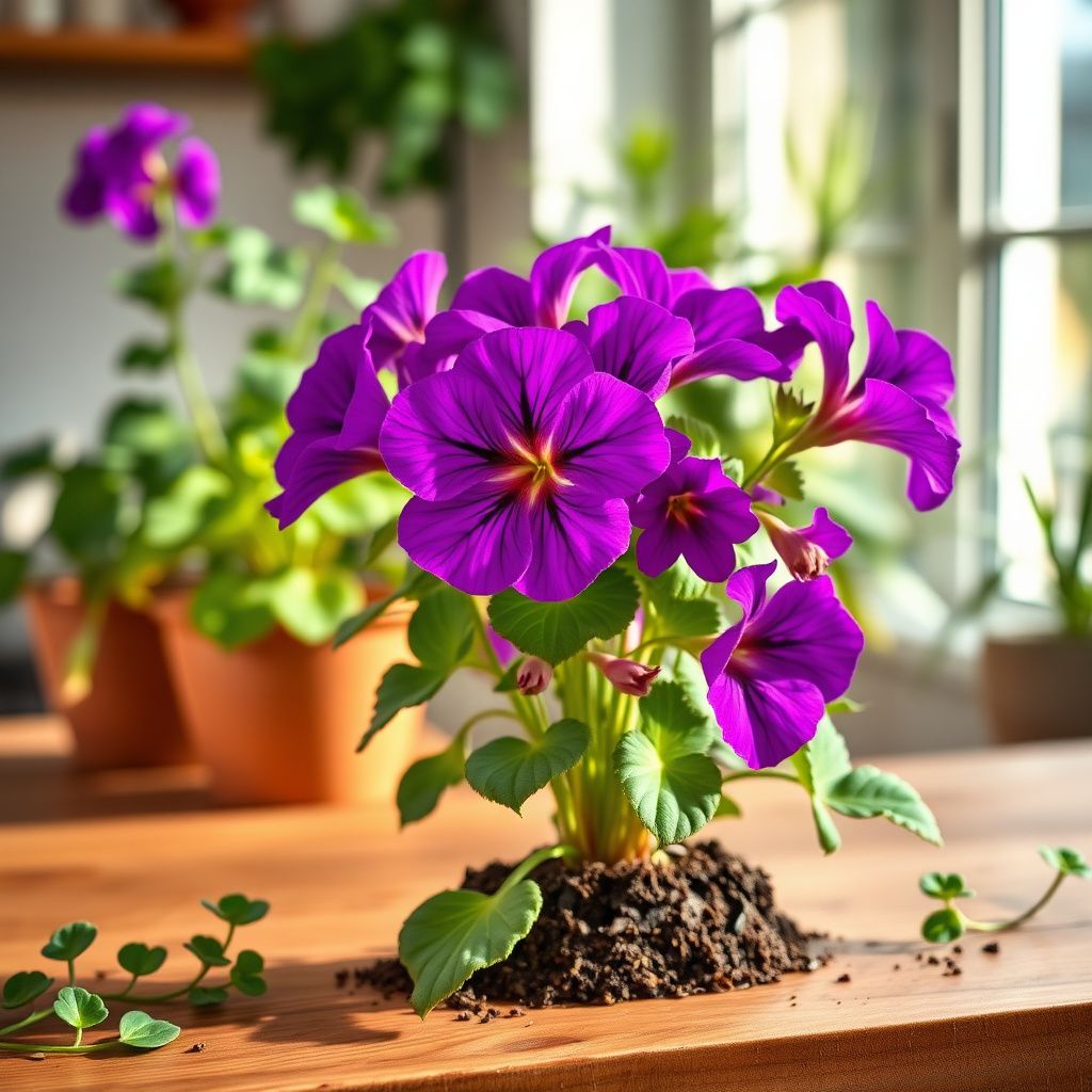 Purple Geranium Flower Seeds for Planting - Vibrant Garden Blooms