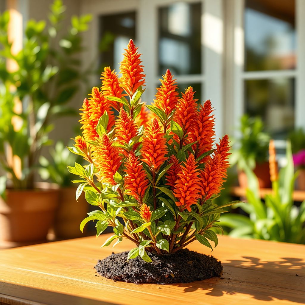 Celosia Fresh Look Orange Seeds for Planting flower bed garden