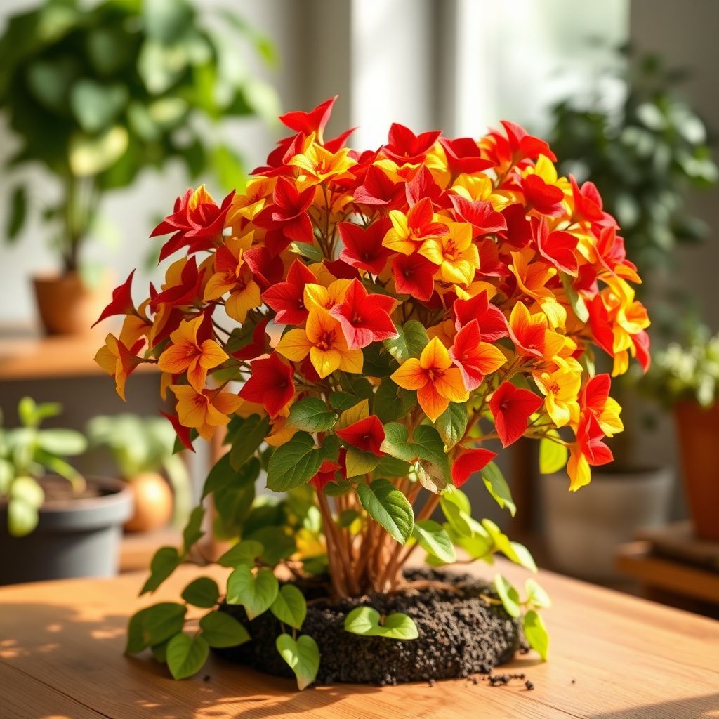 Yellow Red Boston Ivy Flower seeds for Planting - Shade Tolerant, Heirloom & GMO Free Seeds for Home Garden