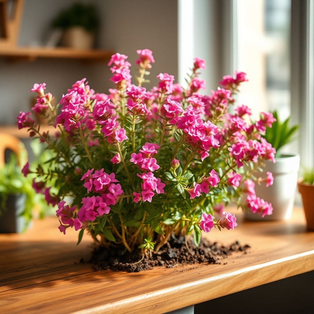Pink Creeping Thyme Flower seeds for Planting Easy to Grow Heirloom & GMO Free Seeds for Home Garden