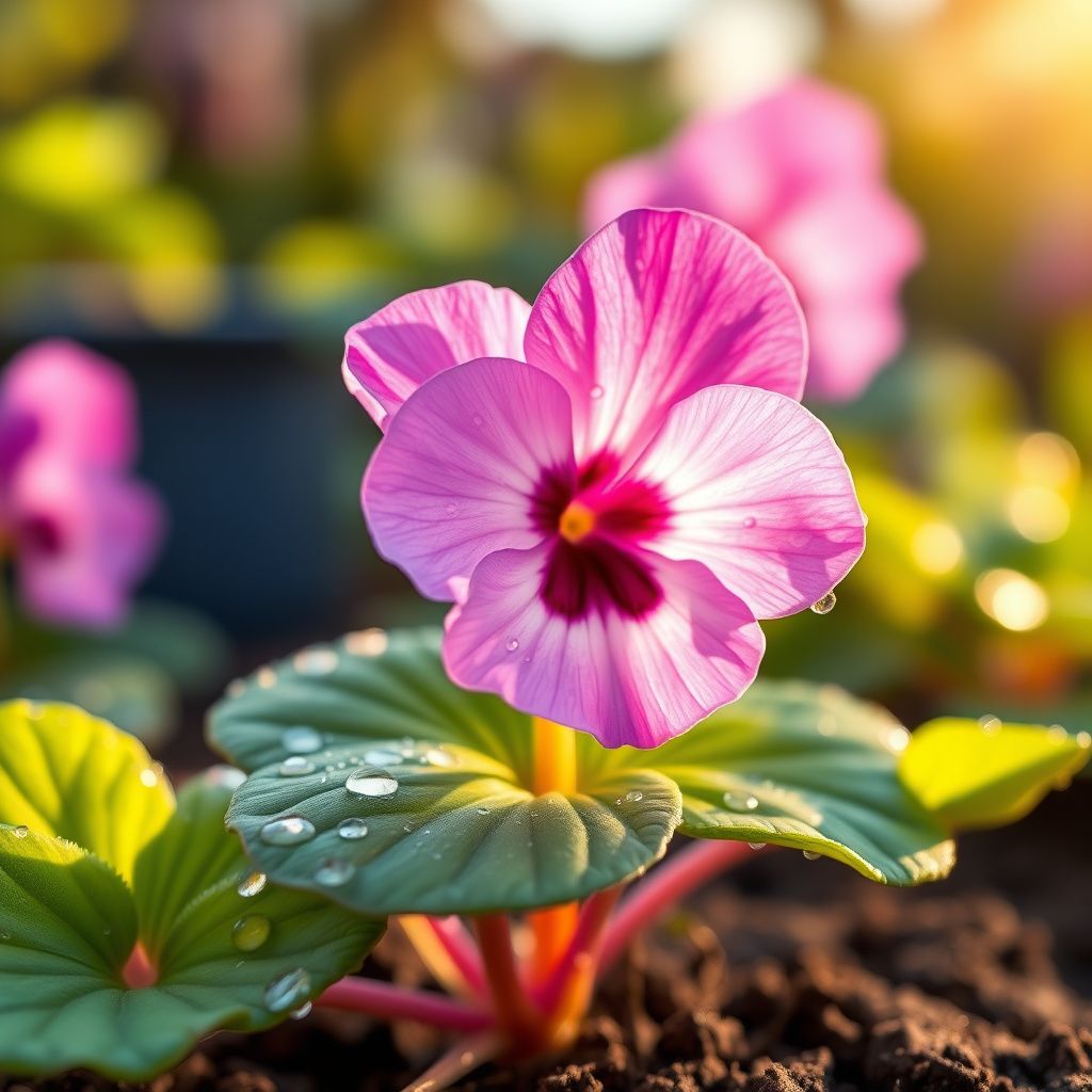 African Violet Flower Seeds Light Pink Flower seeds for Planting - Colorful Display, Heirloom & GMO Free Seeds for Home Garden