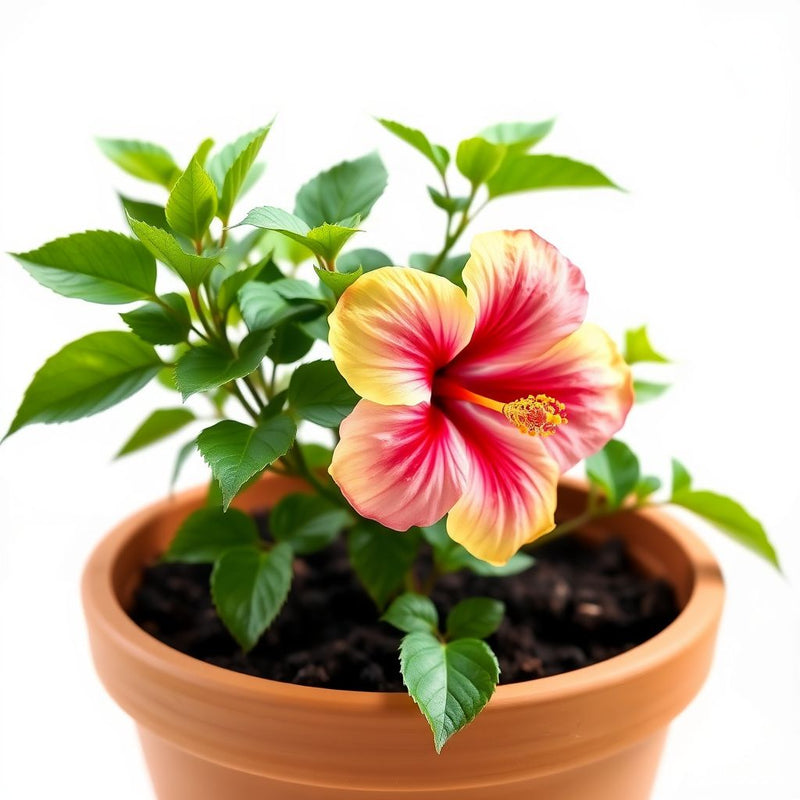 Yellow Pink Hibiscus Flower seeds for Planting Easy to Grow Heirloom & GMO Free Seeds for Home Garden
