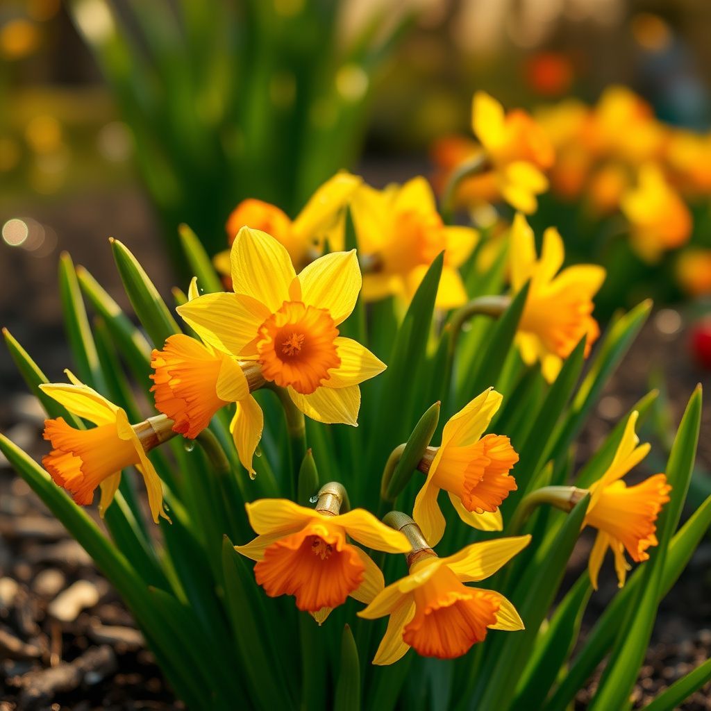 Orange Yellow Daffodils Seeds Flower seeds for Planting Colorful Display Heirloom & GMO Free Seeds for Home Garden 
 
 Sale