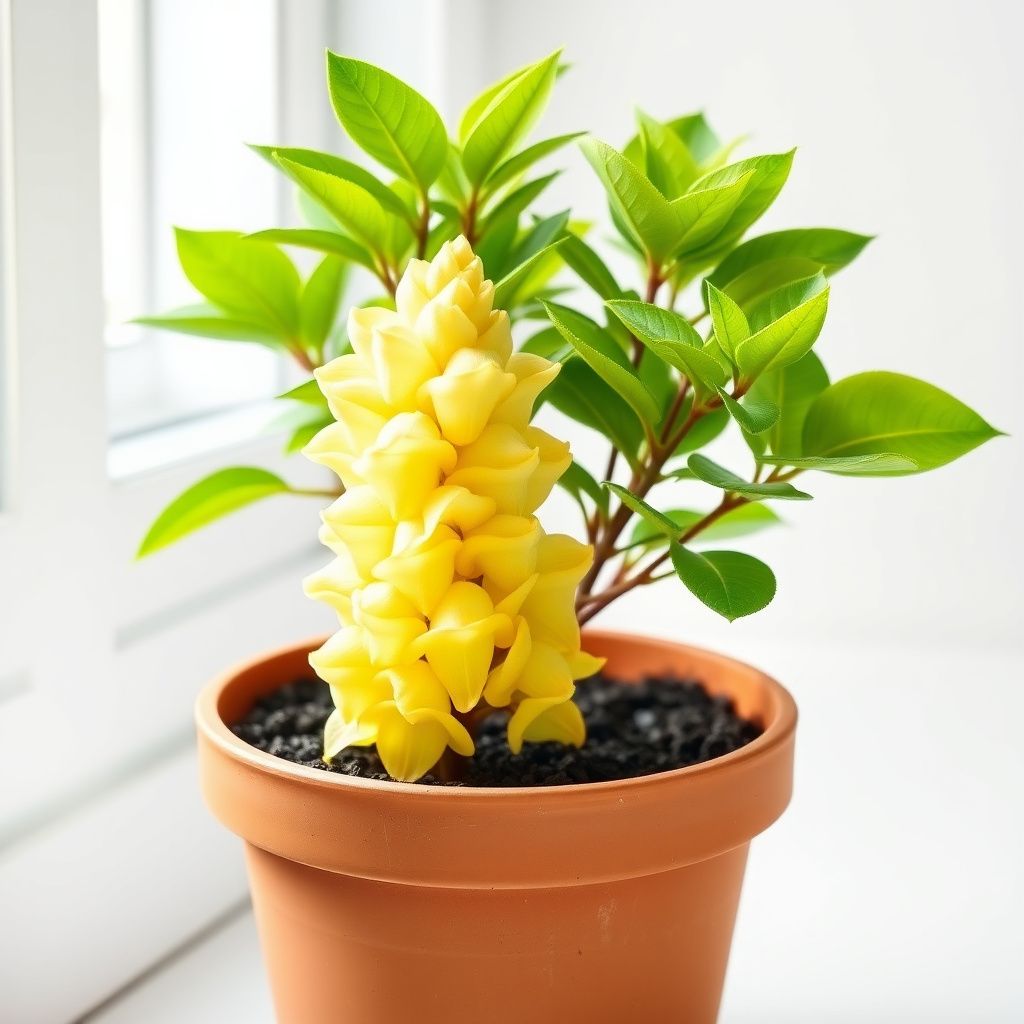 Light Yellow Pachystachys Flower seeds for Planting - Seasonal Bloomer, Heirloom & GMO Free Seeds for Home Garden