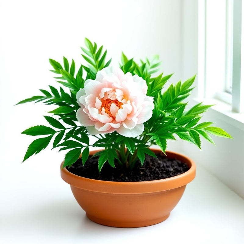 Double Flowering Fernleaf Peony Seeds for Planting – Heirloom, Non-GMO, High Germination Fragrant Blooms for Spring Gardens